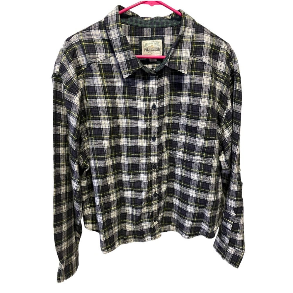 VTG AE Plaid Flannel Button Down